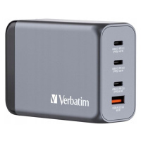 Nabíječka do sítě Verbatim GaN GNC-240 3xUSB-C Pd (140W100W65W) 1xUSB-A Qc