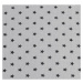 Bellatex Dětský set polštáře a přikrývky Hvězdičky šedá, 75 x 100 cm, 42 x 32 cm
