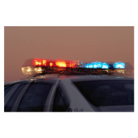 Fotografie Light Bar on Police Car, Randy Faris, 40 × 26.7 cm