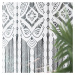 Dekorační oblouková krátká záclona na tyčovou gárnyž INARA 75 bílá 180x75 cm MyBestHome