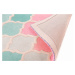 Flair Rugs koberce Ručně všívaný kusový koberec Illusion Rosella Pink/Blue kruh - 160x160 (průmě