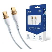 Kabel 3MK HyperSilicone Cable USB-C2m 100W White
