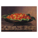 Ilustrace Strawberries in a Greek kylix, Fine Art Photographic, (40 x 30 cm)