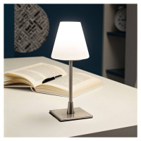 Fabas Luce LED stolní lampa Lucy s dotykovým stmívačem, chrom
