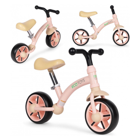 Odrážedlo pro děti kola EVA regulace sedla růžové ECOTOYS