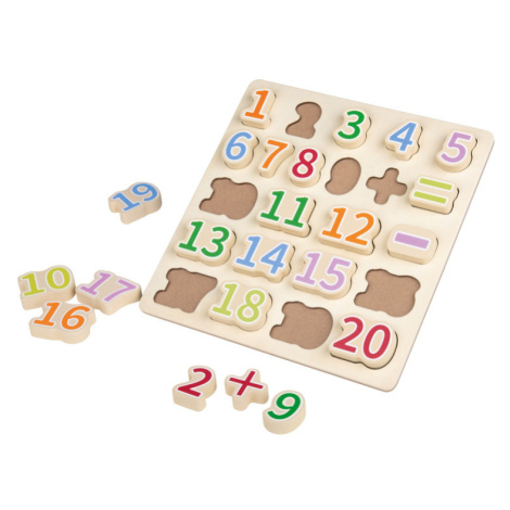 Playtive Dřevěné puzzle (puzzle s čísly)