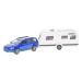 Kids Globe Volvo V70 kov s karavanem 30cm