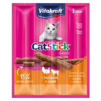 Vitakraft Cat tyčinka mini krocan a jehněčí 5× 3 ks