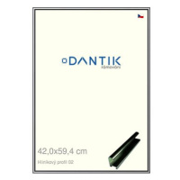 DANTIK rámeček 42 × 59,4, ALU profil 7002 Šedý leský plexi čiré