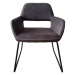 LuxD Designová židle Derrick, antik šedá