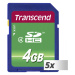 TRANSCEND SDHC karta 4GB Class 4