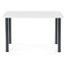 Jídelní stůl MODEX 2 –⁠ 120x68x75, kov/dřevo, bílá