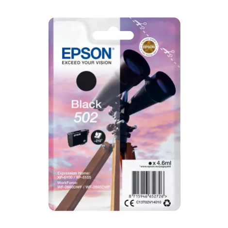 EPSON singlepack,Black 502,Ink,standard