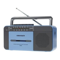 Crosley Cassette Player Blue Retro rádio