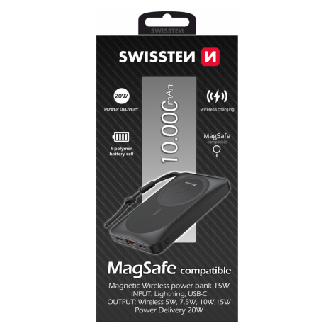 SWISSTEN Power Bank (MagSafe compatible) 10 000 mAh