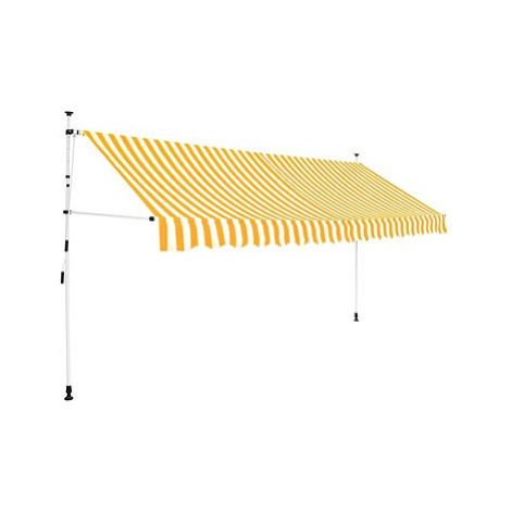 SHUMEE Markýza, žluto-bílé pruhy 400cm