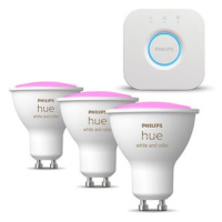 Philips HueWCA 4.3W GU10 EUR + Philips HueWCA 4.3W GU10 2P EUR + Philips HUE Bridge EU