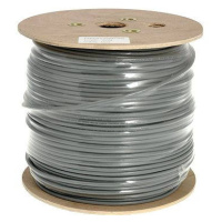 Datacom drát, CAT6, FTP, PVC, 500m/cívka