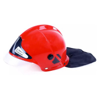 Helma dětská hasičská přilba červená plastová