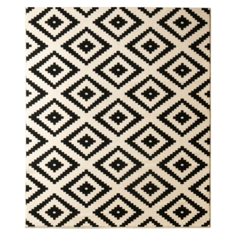 Krémovo-černý koberec Hanse Home Hamla Diamond, 160 x 230 cm