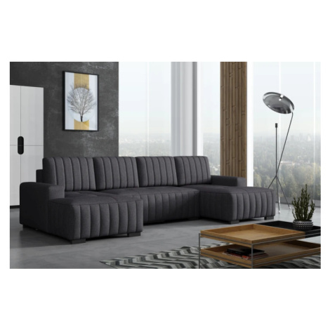 ESPERTA U velká rozkládací sedačka s úložným prostorem ve tvaru U v retro stylu