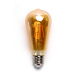 LED žárovka E27 ST64 8W 4xCOB Filament 800lm AMBER, ULTRA TEPLÁ BÍLÁ