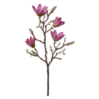 Umělá kytka magnolie 59 cm fialová