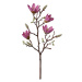 Umělá kytka magnolie 59 cm fialová