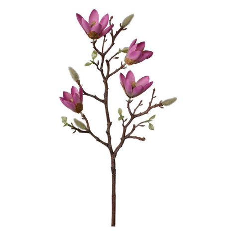 Umělá kytka magnolie 59 cm fialová BAUMAX