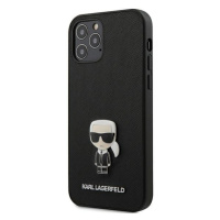 Karl Lagerfeld KLHCP12MIKMSBK hard silikonové pouzdro iPhone 12 / 12 Pro 6,1