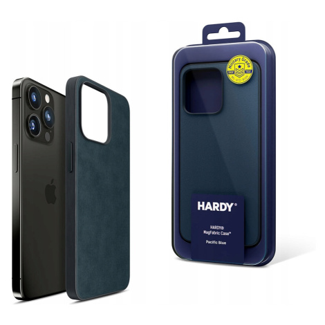 Modré stylové pouzdro na iPhone 15 Pro 3mk Hardy MagFabric Case