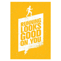 Ilustrace Running Looks Good On You, subtropica, (26.7 x 40 cm)