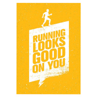 Ilustrace Running Looks Good On You, subtropica, 26.7 × 40 cm