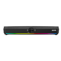 Marvo Soundbar SG-286, 2.0, 10W, černý, regulace hlasitosti, RGB podsvícení, USB/Bluetooth, 60Hz