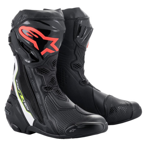 Boty SUPERTECH R (černá/bílá/červená fluo/žlutá fluo, vel. 39)