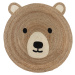 Dětský koberec Jute Kids Bear Natural Kruh Ø 100 cm