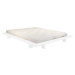 Dvoulůžková postel z borovicového dřeva s matrací Karup Design Japan Double Latex White/Natural,