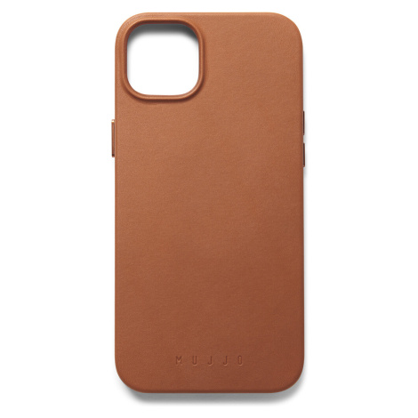 Mujjo Full Leather kryt Apple iPhone 14/15 Plus světle hnědý