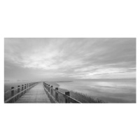 Fotografie The long wooden footbridge., Leif Lndal, 40 × 20 cm