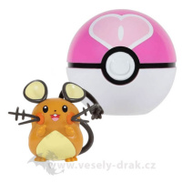 Pokémon Clip and Go Love Ball - figurka Dedenne