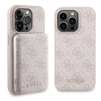 Set Guess pro iPhone 15 Pro, pouzdro Powerbanka 5000mAh MagSafe růžová