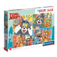 Clementoni 25265 - Puzzle 3x48 Tom a Jerry