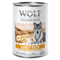 Wolf of Wilderness konzervy 6 x 400 g , 5 + 1 zdarma! - Sandy Path - drůbež s kuřecím