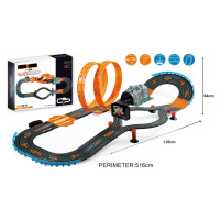 Mamido  Mamido Autodráha Slot Track 1:43 pro dva 516 cm oranžová Tunel