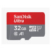 SanDisk MicroSDXC karta 32GB Ultra (120 MB/s, A1 Class 10 UHS-I, Android) + adaptér