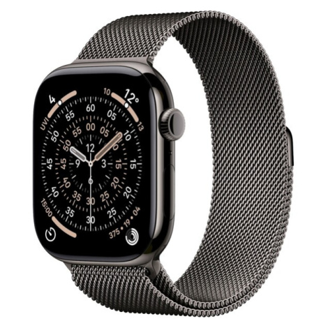 Apple Watch Series 11 Cellular (42mm) Břidlicově šedý titan s břidlicově šedým milánským tahem