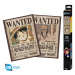 Set 2 plakátů One Piece - Wanted Luffy & Ace (52x38 cm)