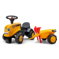 Odstrkovadlo traktor JCB žluté s volantem a valníkem