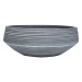 SHUMEE Umyvadlo kulaté keramické na desku 41 × 14 cm šedé hrubé