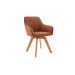 LuxD Designová otočná židle Gaura vintage hnědá